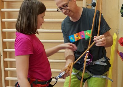 Unsere begabte Kletterin