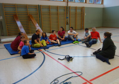 Besprechung Mit Der Kletterfamilie