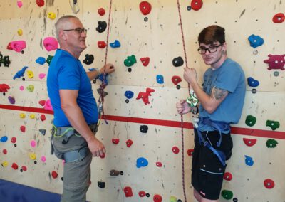 Vater Und Sohn Fairtrauen Sich